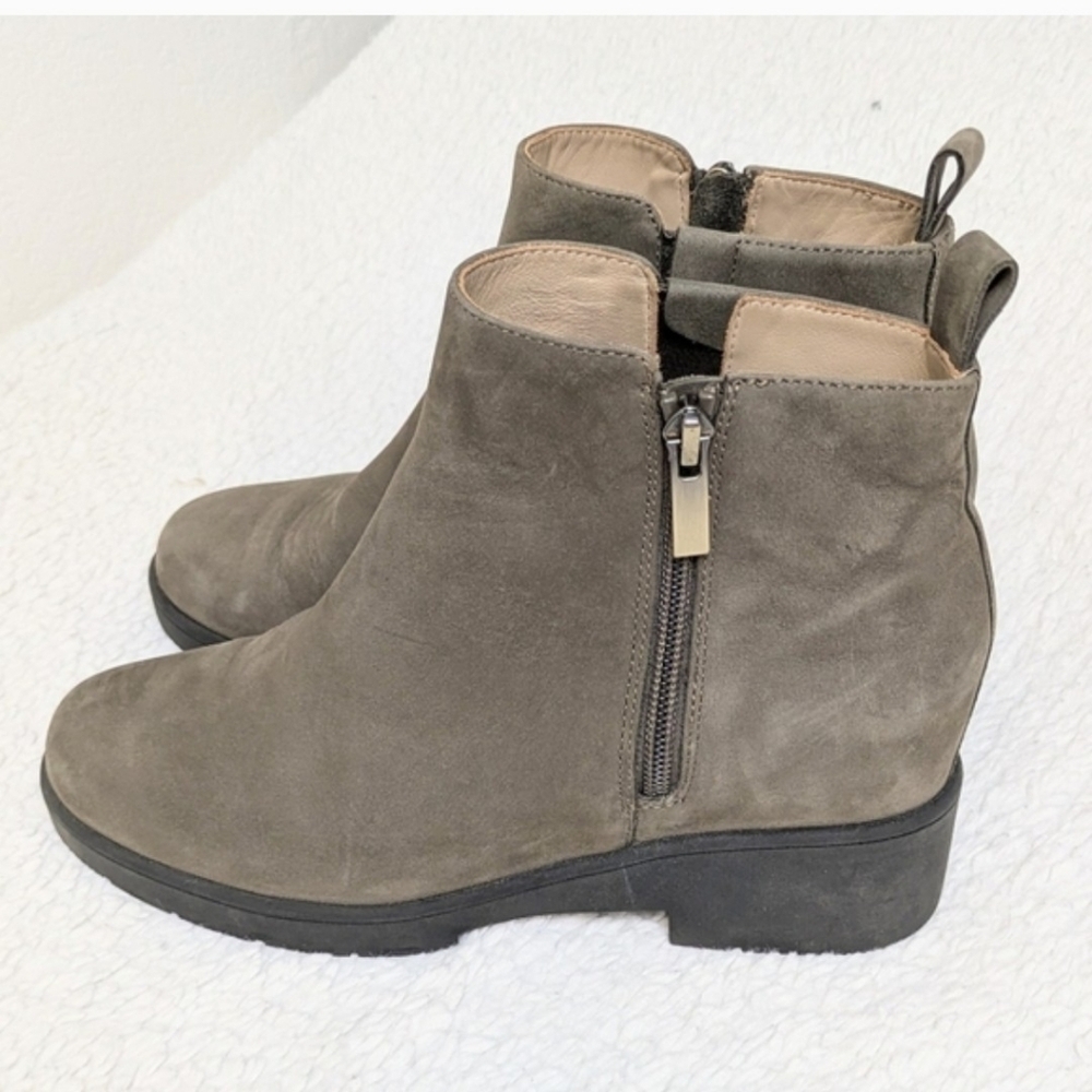 ABEO Horizon Zip Metatarsal Olive Heeled Bootie Boot Fall 6.5 - Picture 2 of 7